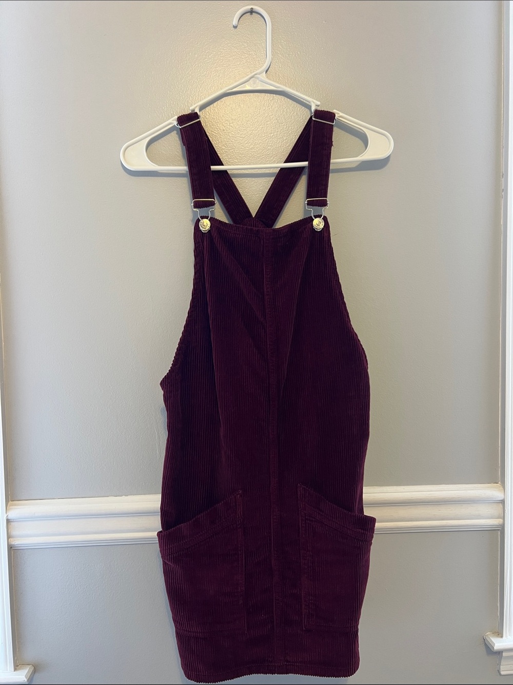 Topshop Moto Women’s Marron Overalls Dress